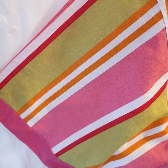 LINEN-BLEND CASUAL MULTICOLOR STRIPED BUTTON DOWN SHIRT MEN'S SIZE XL - Picture 2 of 8